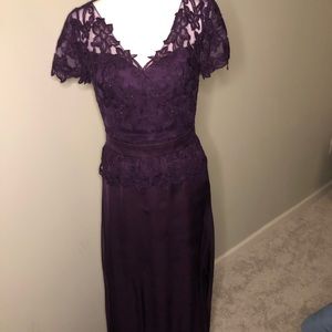 Plum Mother-of-the-Bride Dress